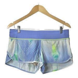 Lululemon Speed Shorts Wind Chill Lullaby, Size 8